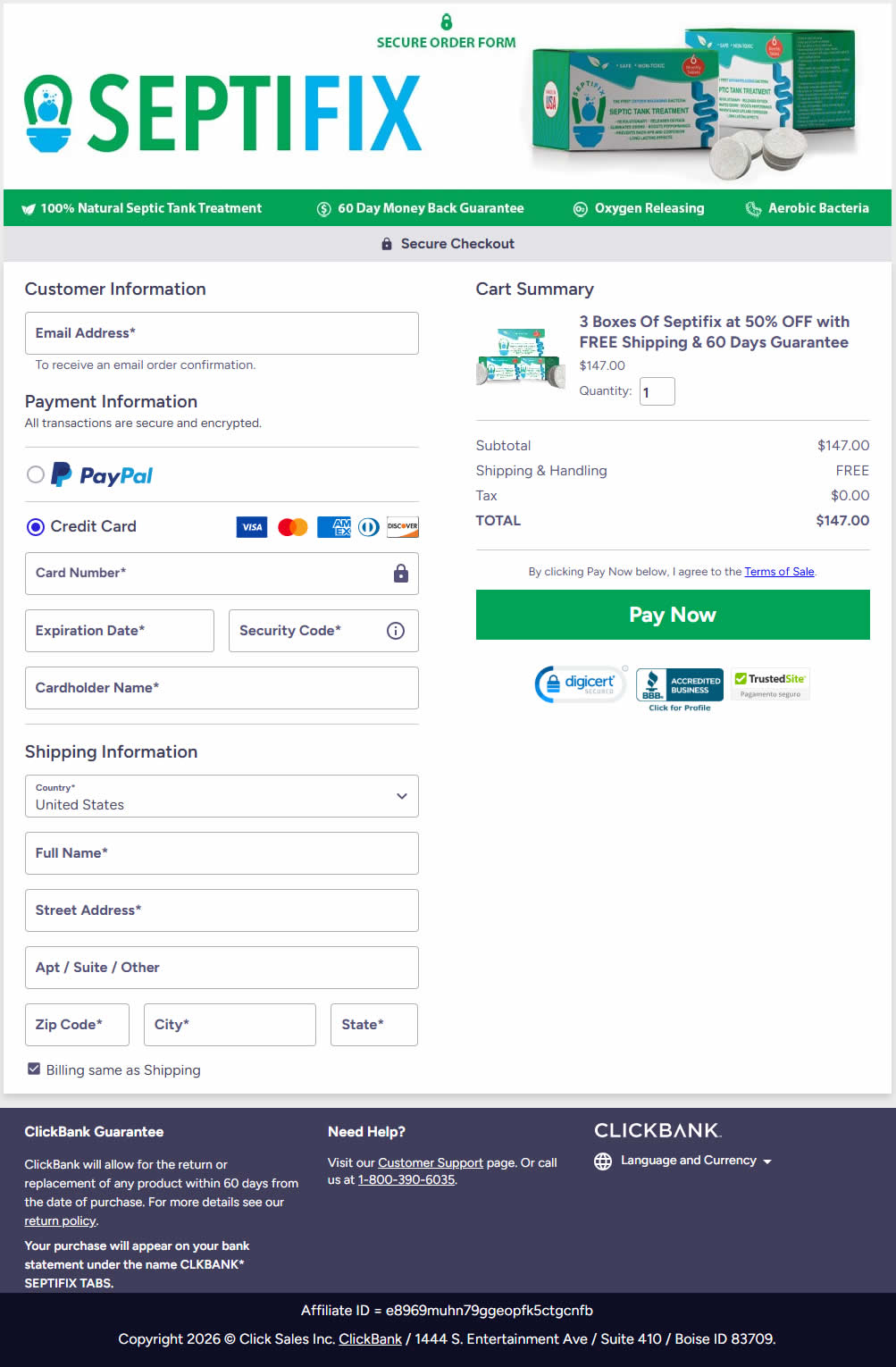 Septifix official website order checkout – how to buy Septifix online